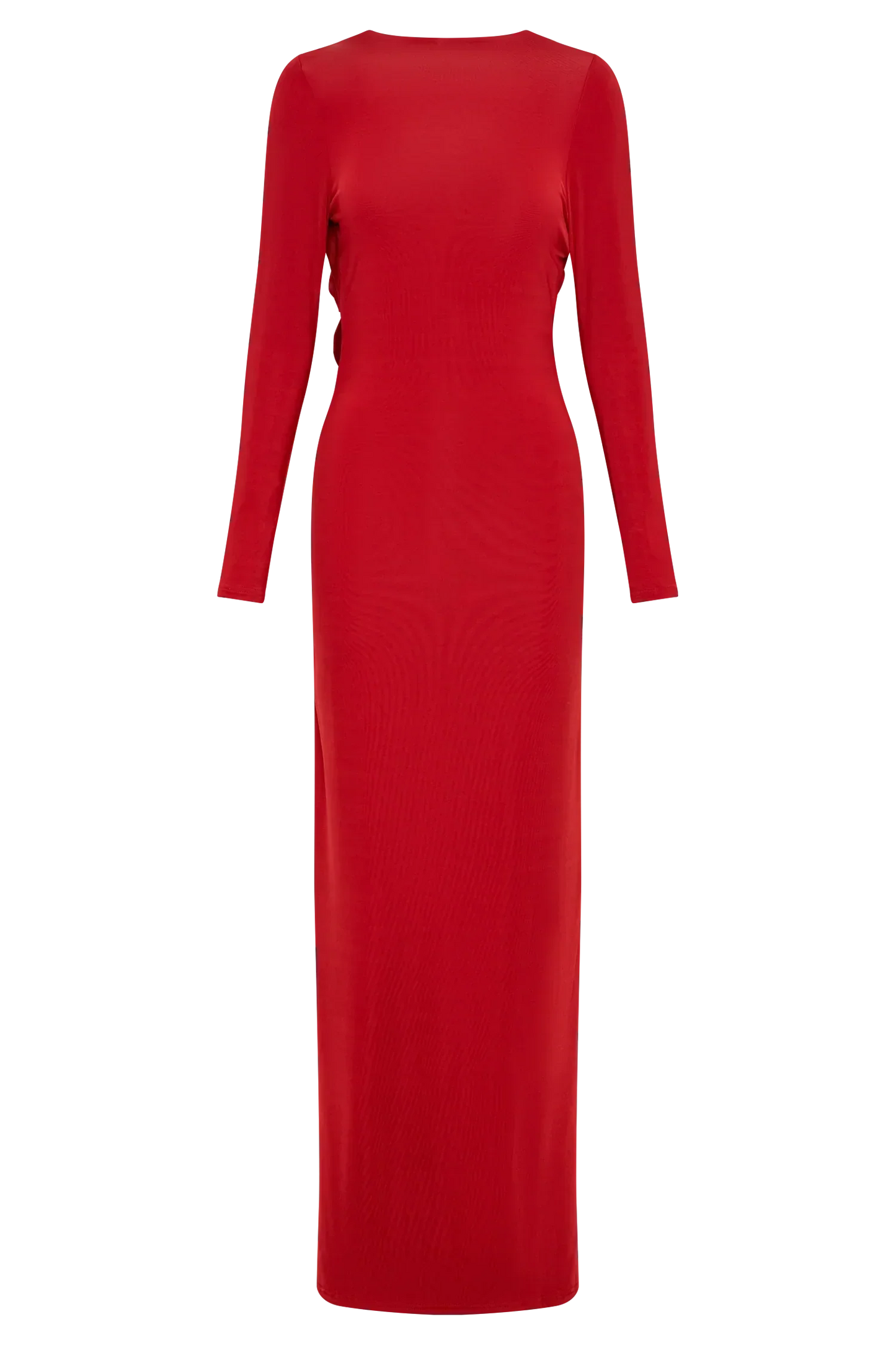 Bennett Slinky Long Sleeve Maxi Dress - Ruby