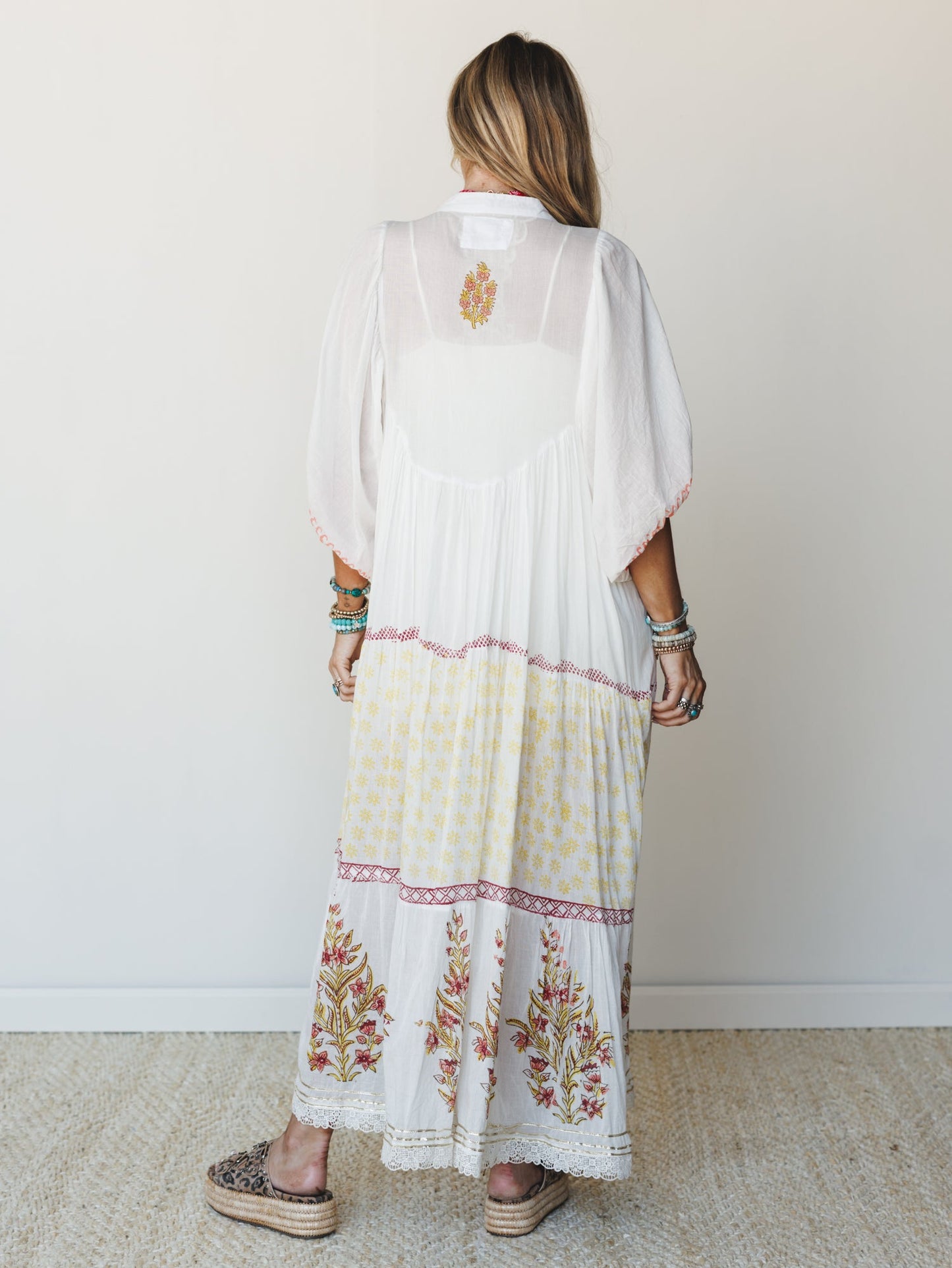 Honey Sun Maxi Dress - Natural Multi