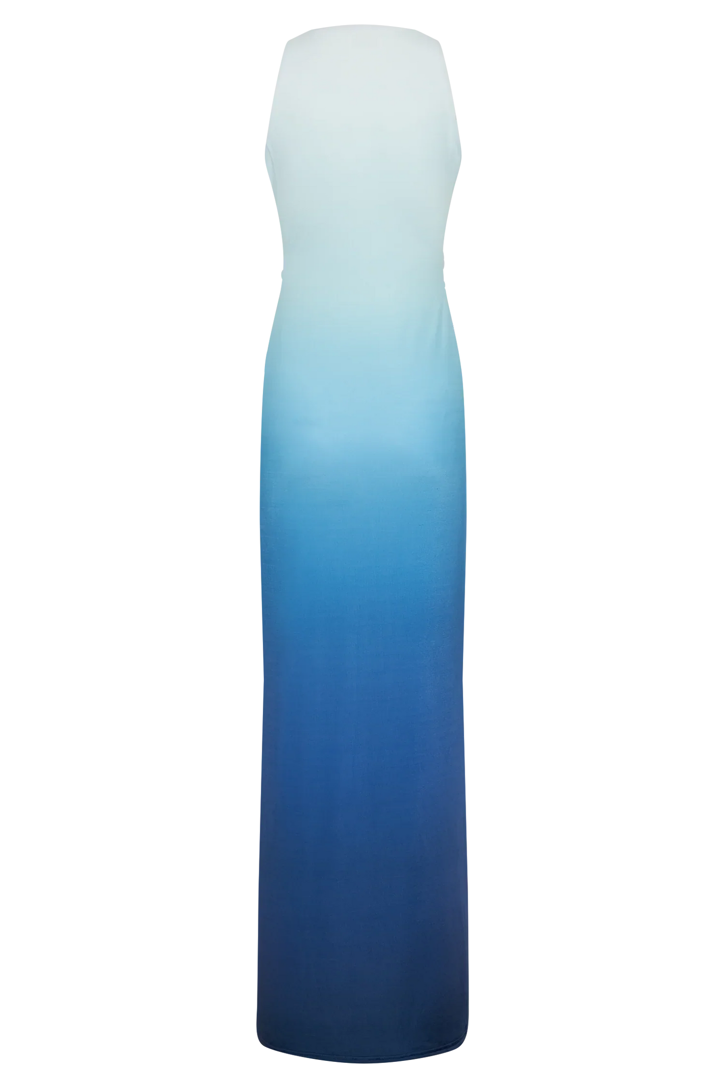 Stella Draped Slinky Maxi Dress - Ombre Blue