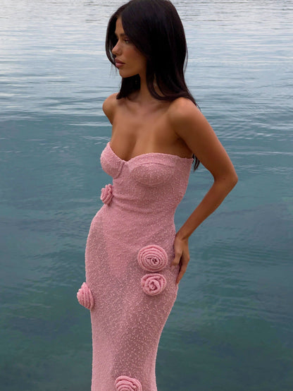 Anika Maxi Dress Baby Pink