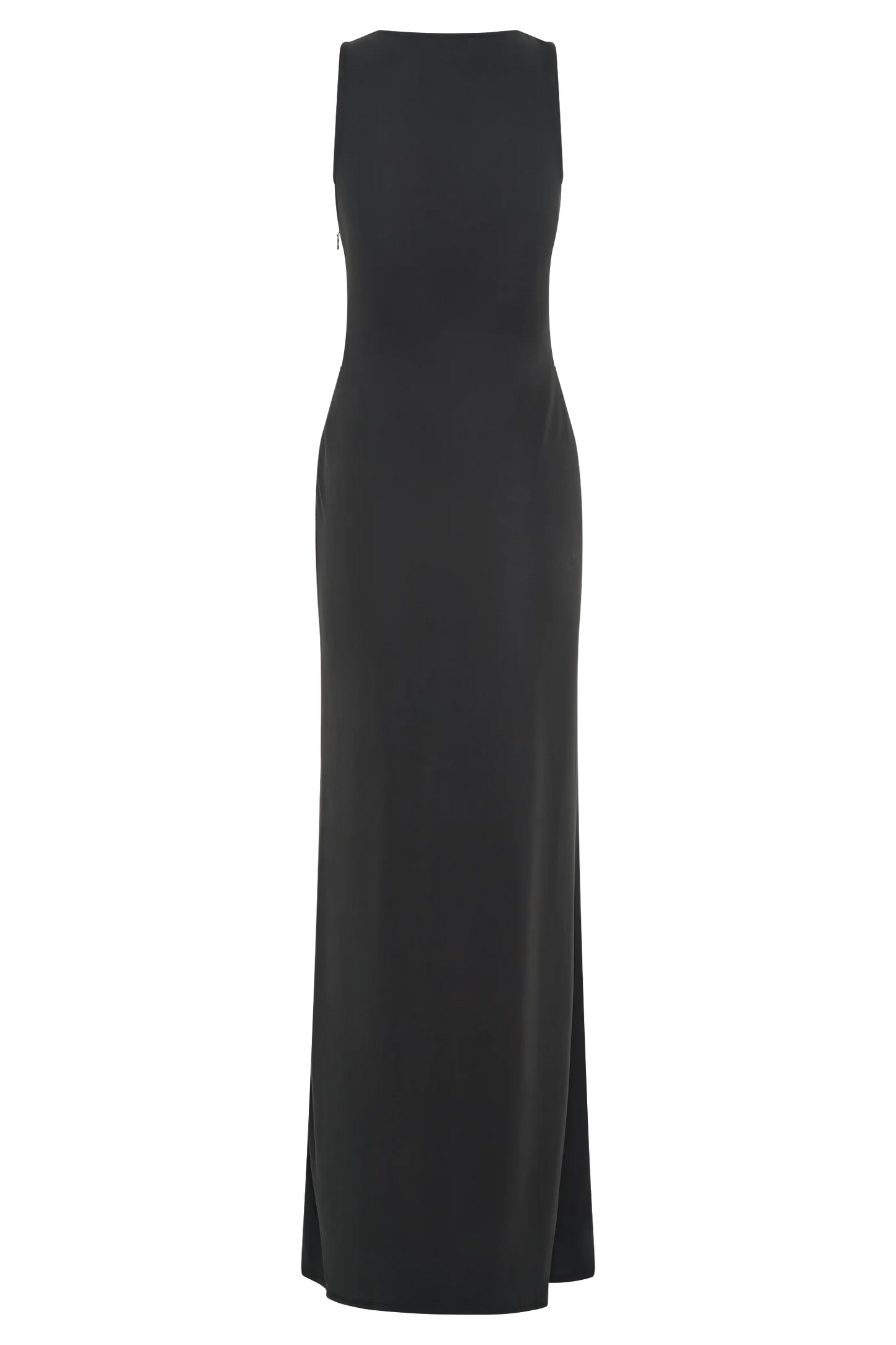 Kassidy Peached Jersey Maxi Dress - Black