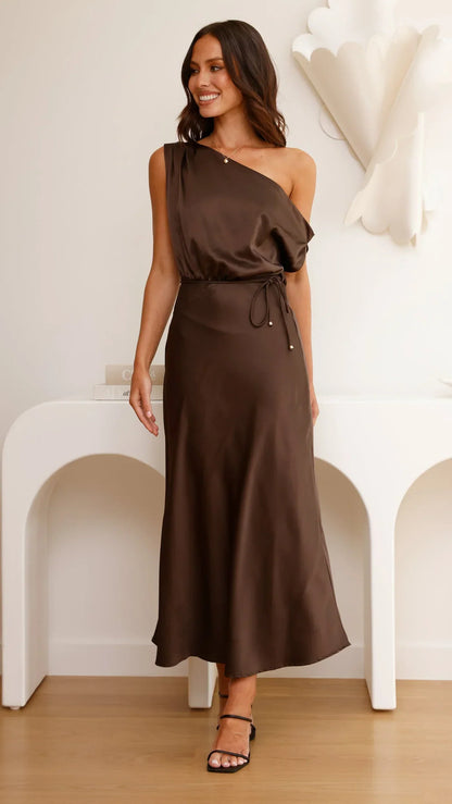 Prudence Maxi Dress - Brown