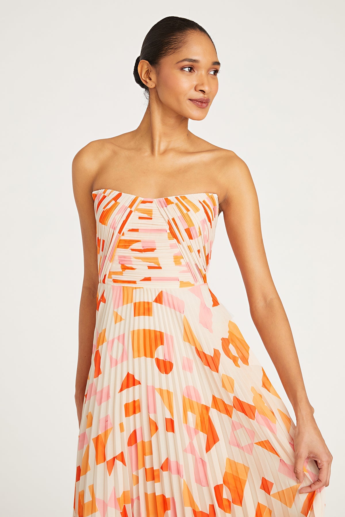 Mosey Pleated Midi Dress