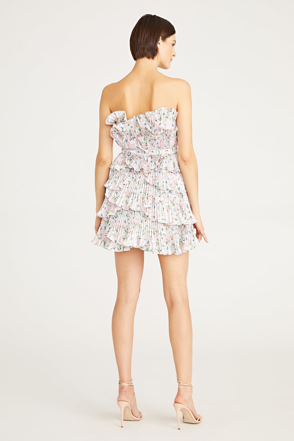 Reed Pleated Shell Mini Dress
