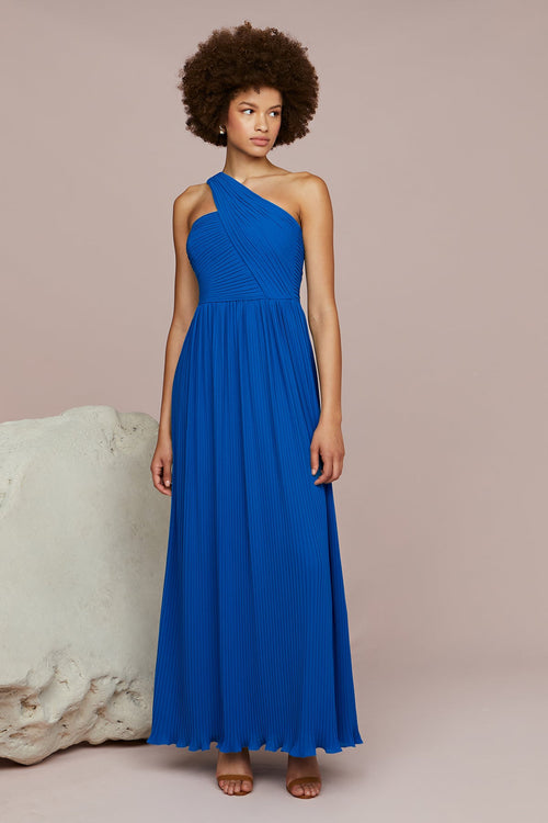 Skye Deep V Pleated Gown