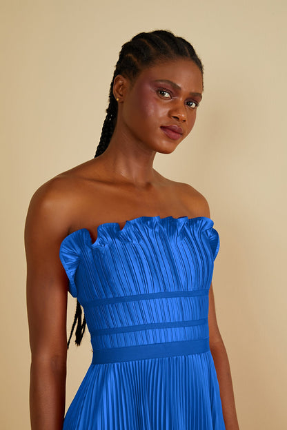 Losey Ruffle Neck Gown