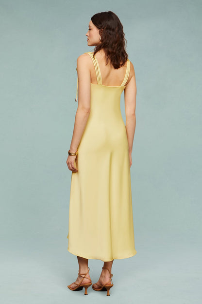 Liza Pleated Midi Dress