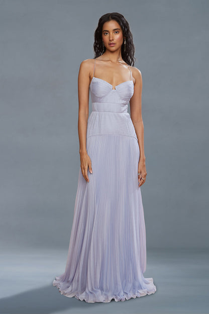 Saylor Pleated Gown