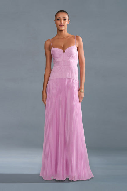 Saylor Pleated Gown
