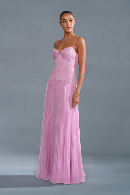 Saylor Pleated Gown