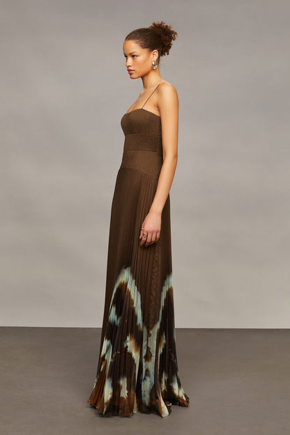 Sue Pleated Gown