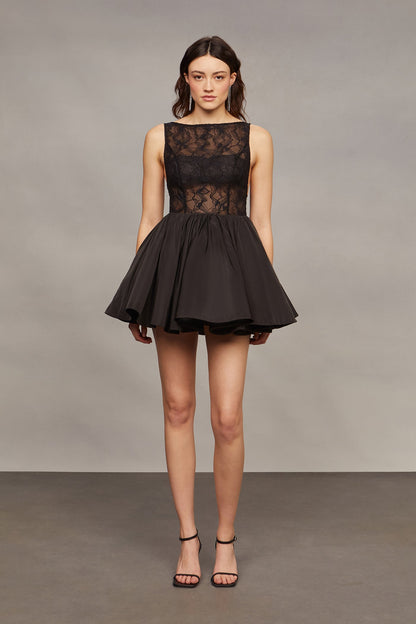 Lainey Boat Neck Mini Dress
