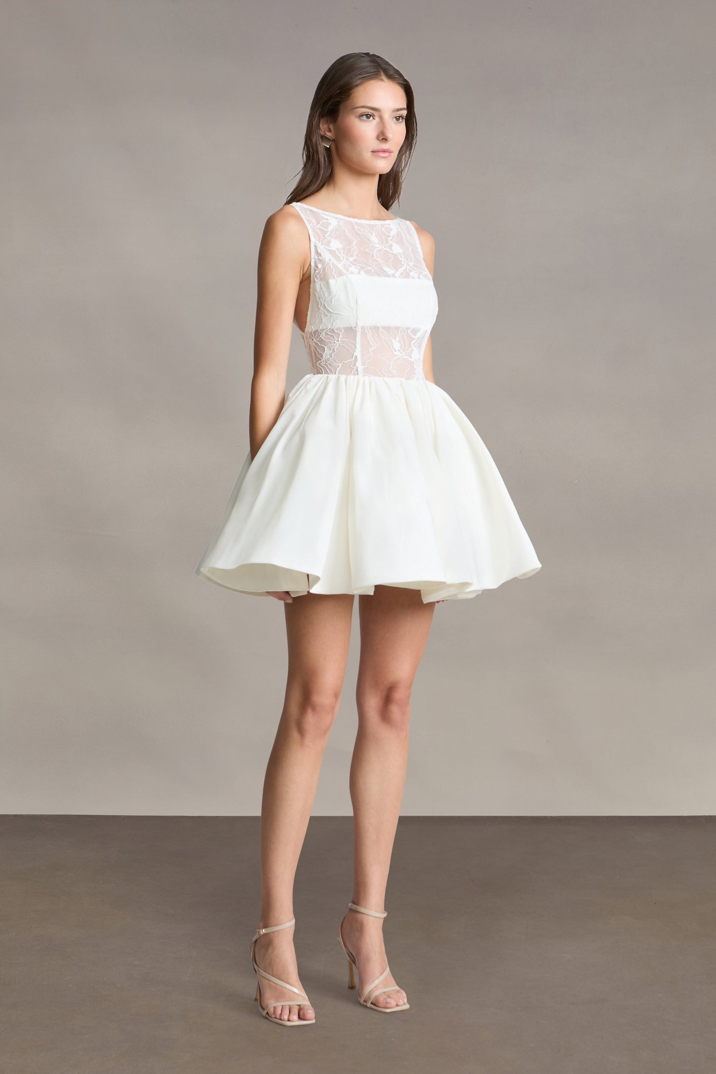 Lainey Boat Neck Mini Dress