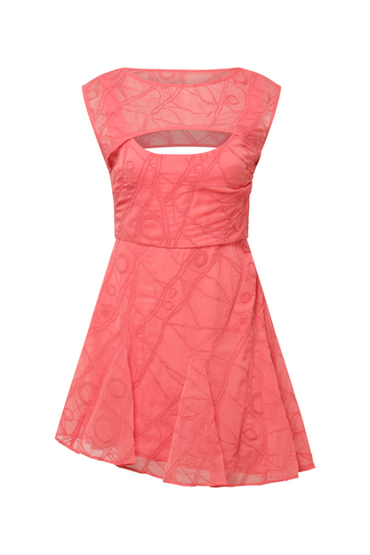 Quartz Asymmetrical Mini Dress