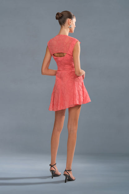 Quartz Asymmetrical Mini Dress
