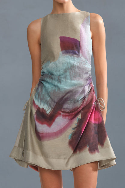 Waverlyn Ruched Mini Dress