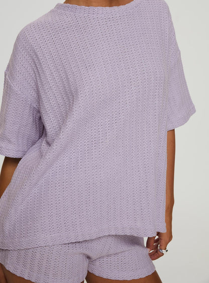 Cammie Knit Set Lilac