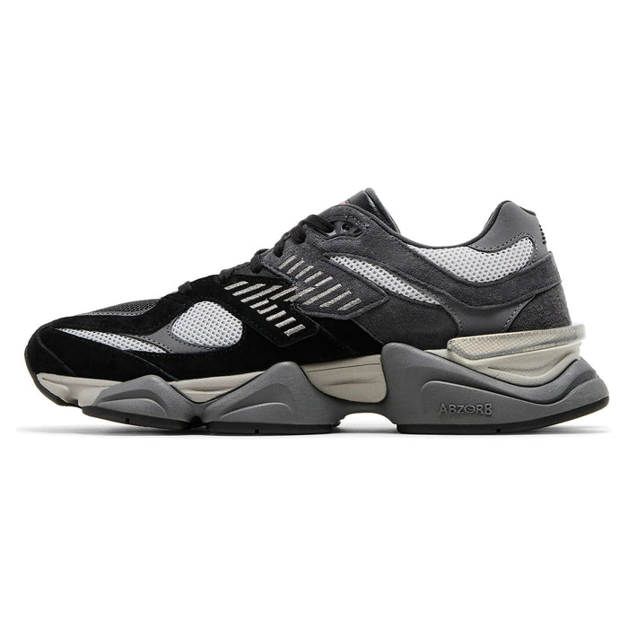 New Balance 9060 Black Castlerock Grey sneakers — style U9060BLK — photo 3 of 5