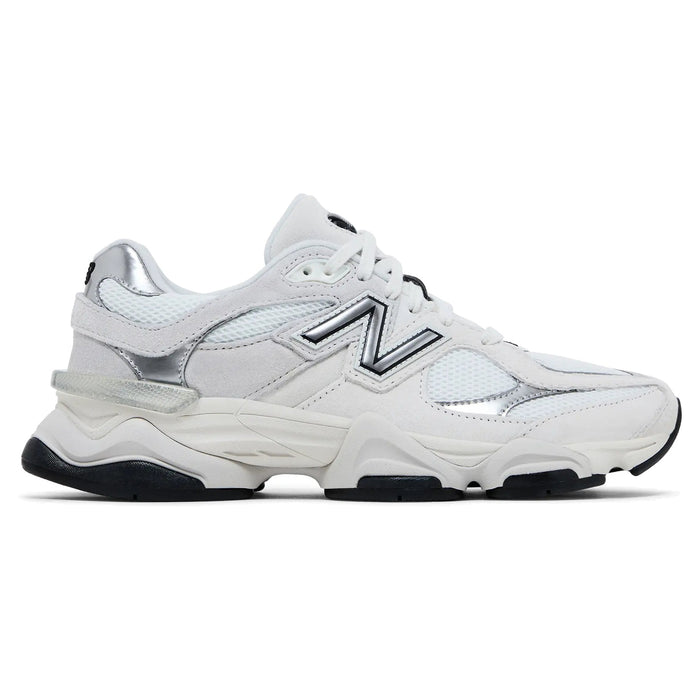 New Balance 9060 White Black Metallic Silver sneakers — style U9060JRB — photo 1 of 5