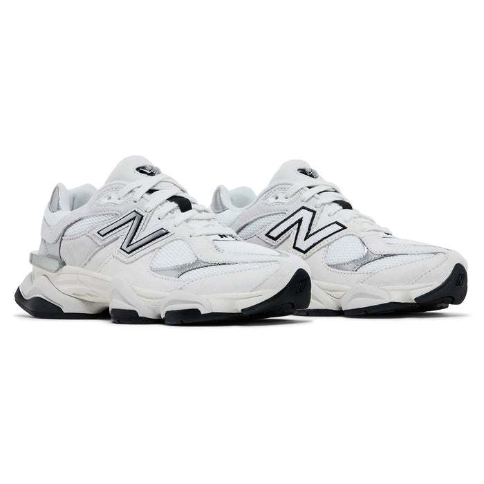 New Balance 9060 White Black Metallic Silver sneakers — style U9060JRB — photo 2 of 5