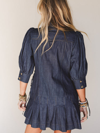 American Classic Dress - Indigo