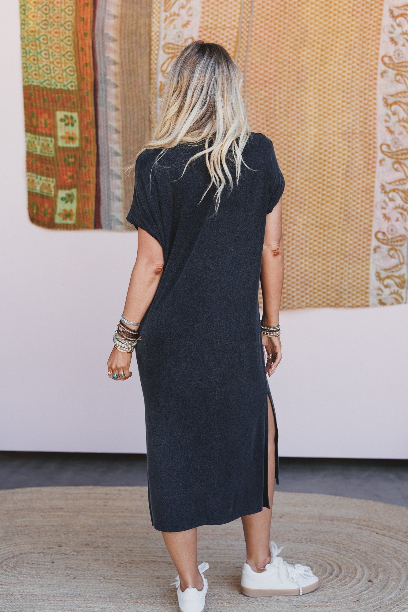 World Tour Tee Dress - Black