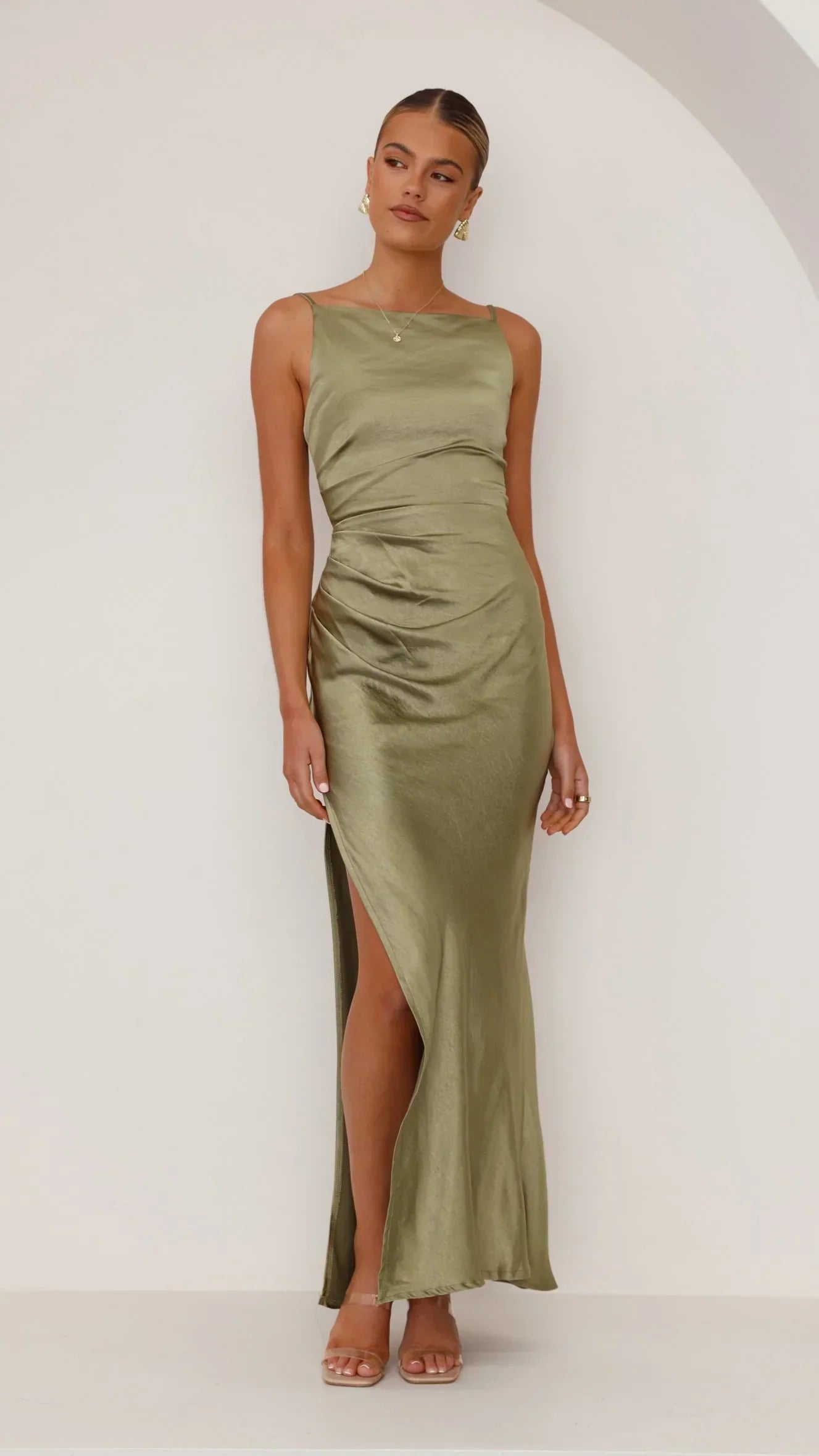 Ava Maxi Dress - Olive