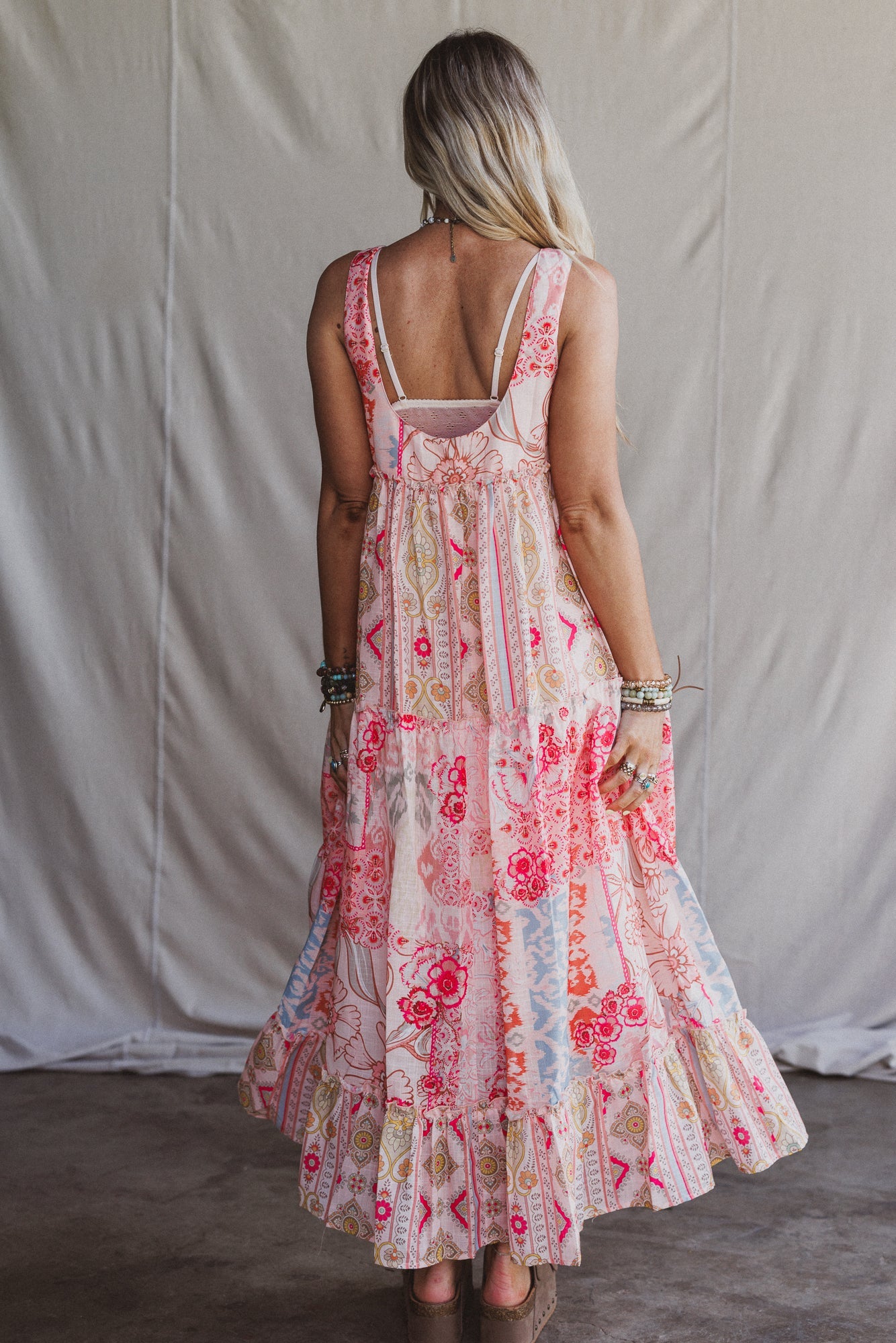 Maris Maxi Dress - Coral