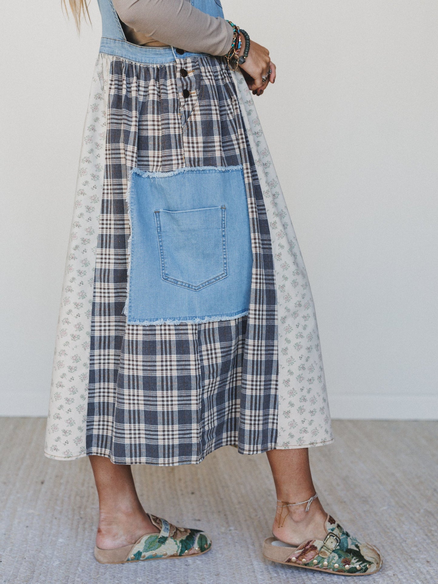 Prairie Star Dress - Denim