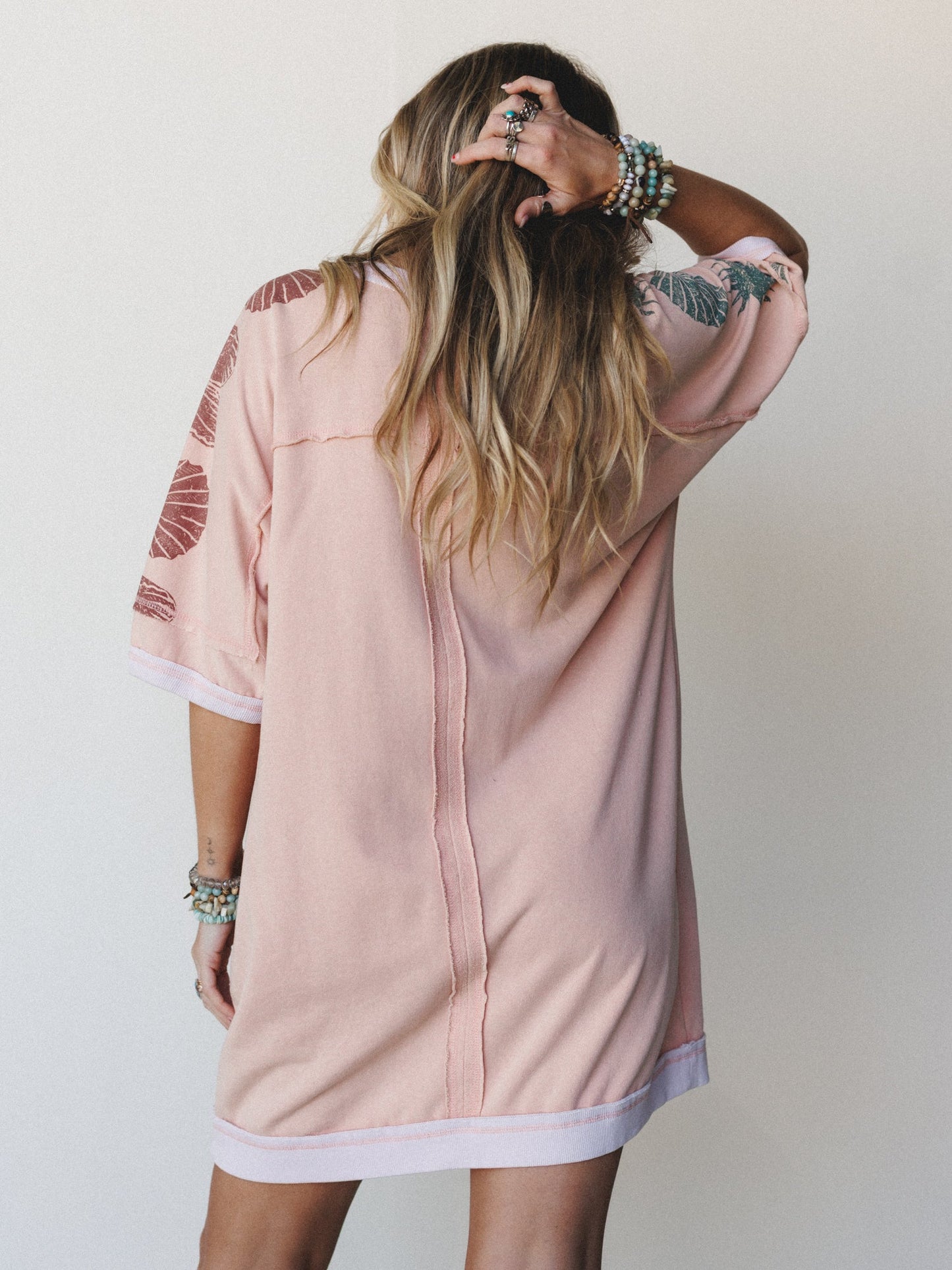 South Beach Sands Tee Dress - Blush