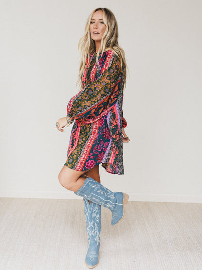 Horizon Haze Dress - Navy