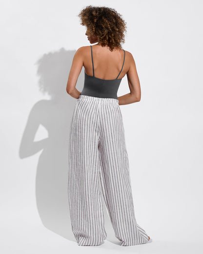 Coastal Pant - Classic Stripe: Stormy / Coconut