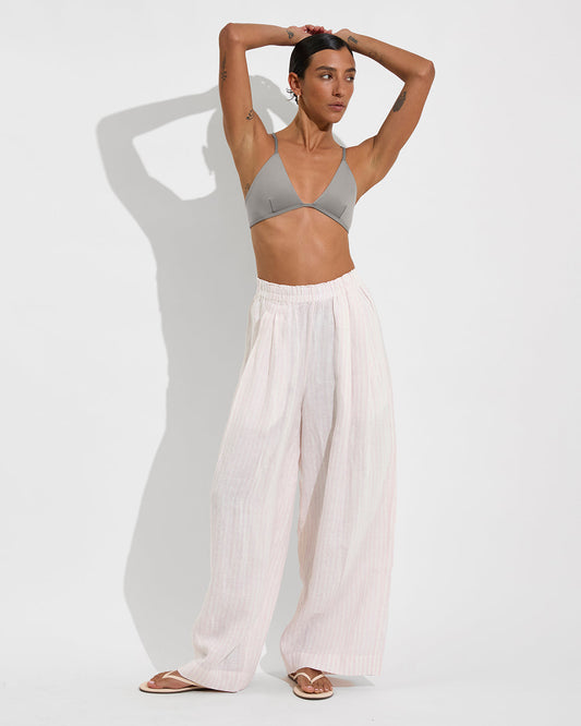 Coastal Pant - Bungalow Stripe: Delight / Coconut