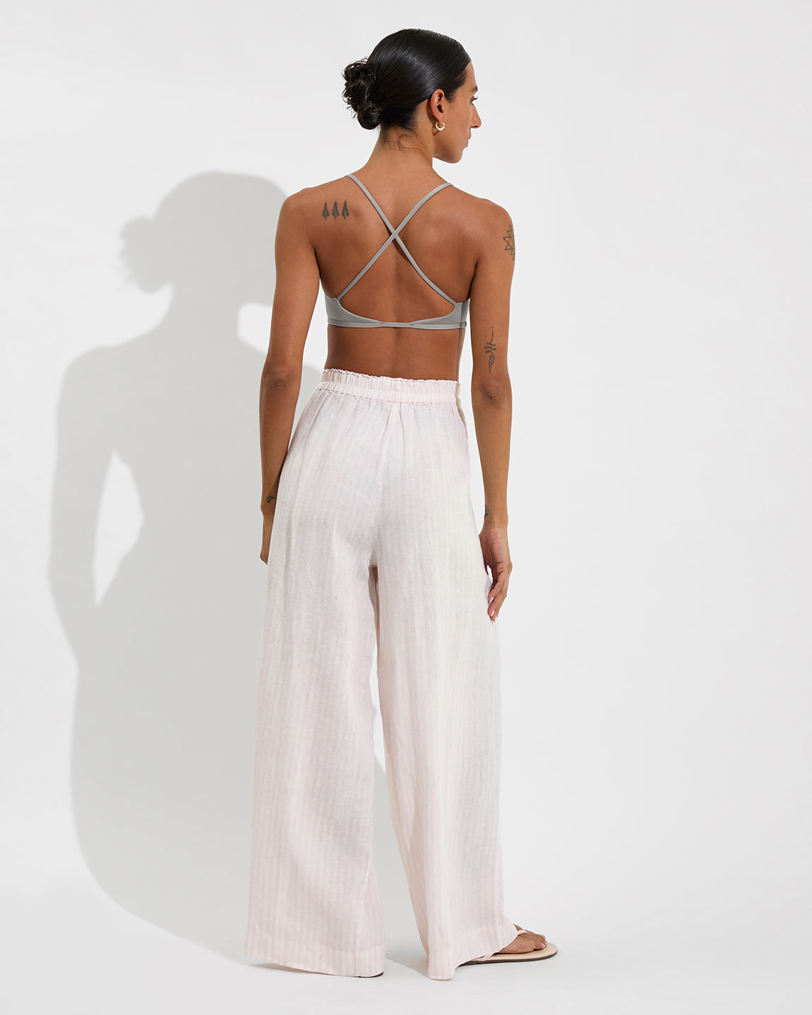 Coastal Pant - Bungalow Stripe: Delight / Coconut