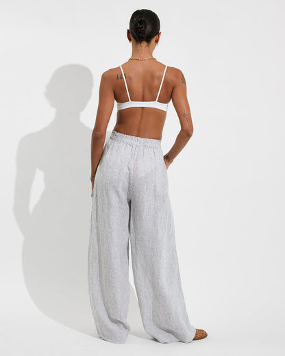 Coastal Pant - Coastal Stripe: Varsity / Coconut