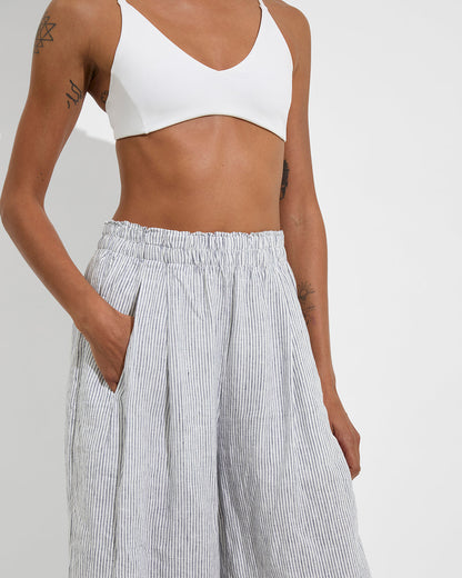 Coastal Pant - Coastal Stripe: Varsity / Coconut