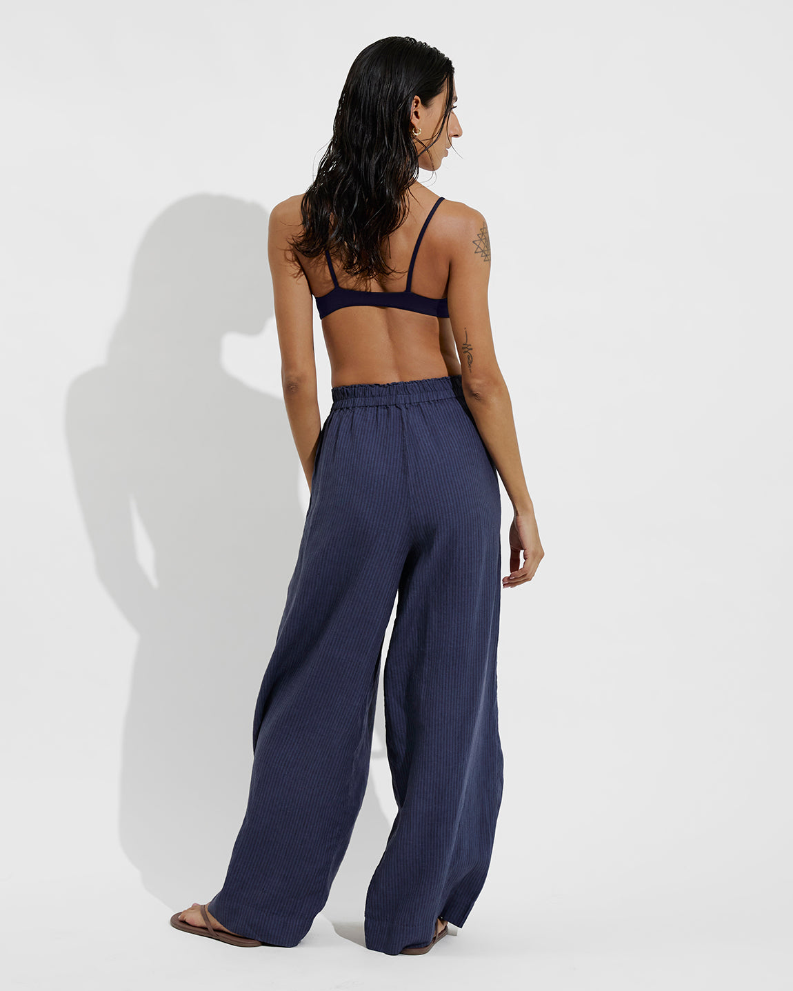 Coastal Pant - Lagoon Stripe: Varsity / Sprint
