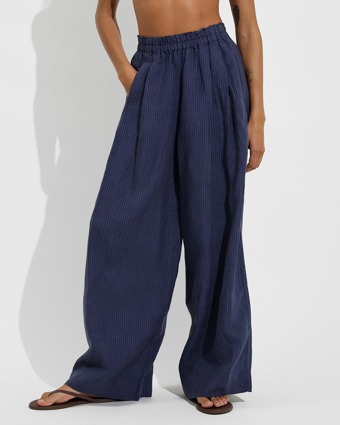 Coastal Pant - Lagoon Stripe: Varsity / Sprint