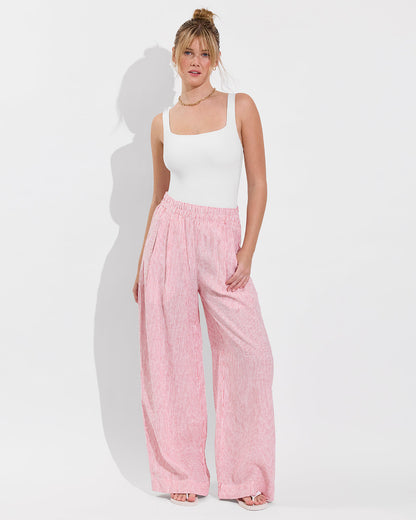 Coastal Pant - Coastal Stripe: Sweet Chili Heat / Coconut