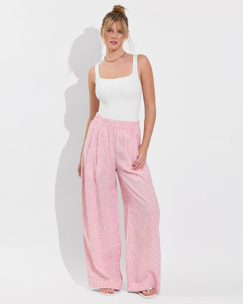 Coastal Pant - Coastal Stripe: Sweet Chili Heat / Coconut