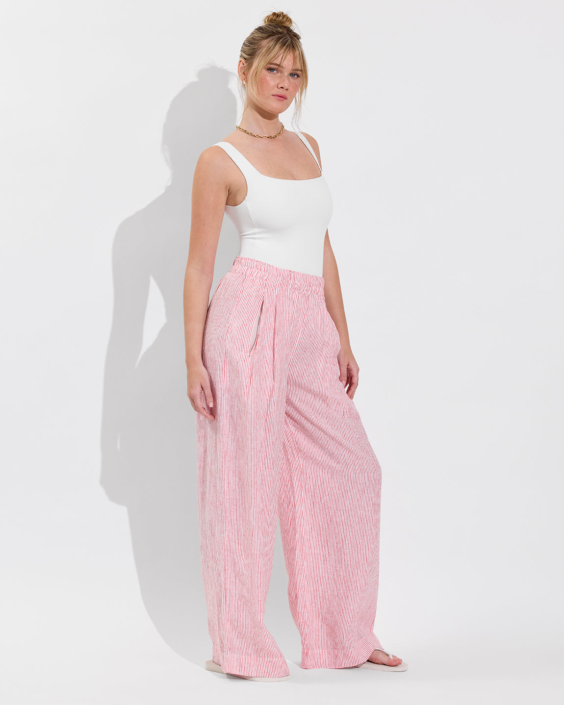 Coastal Pant - Coastal Stripe: Sweet Chili Heat / Coconut