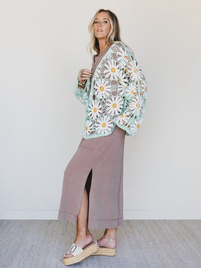 The Nest Madeline Textured Maxi Dress - Acorn