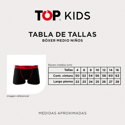 Bóxer Niño Algodón Universidad de Chile Pack 4 C7