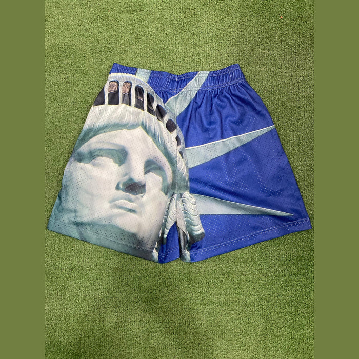 Bravest Studios Mega Liberty Shorts Blue, Shorts - Supra Sneakers