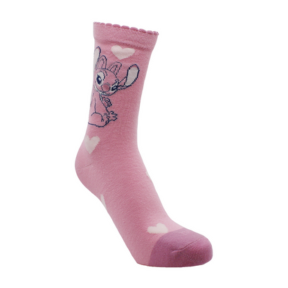 Calcetines Largos Mujer Algodón Pack 2 Stitch C1