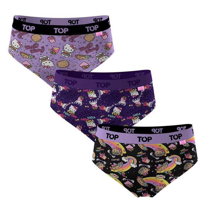 Calzón Pantaletas NIÑA Algodón Pack 3 Hello Kitty C2