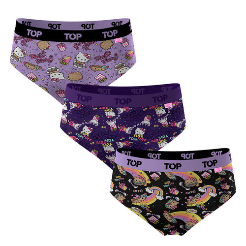 Calzón Pantaletas NIÑA Algodón Pack 3 Hello Kitty C2