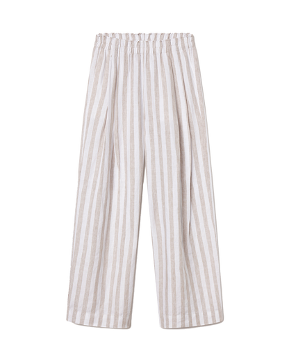 Coastal Pant - Beach Stripe: Beach / Coconut
