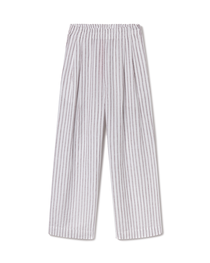 Coastal Pant - Classic Stripe: Stormy / Coconut