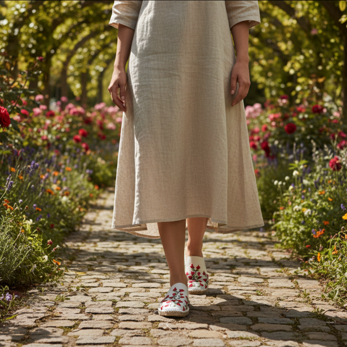 Overcast Bougainvillea Espadrille